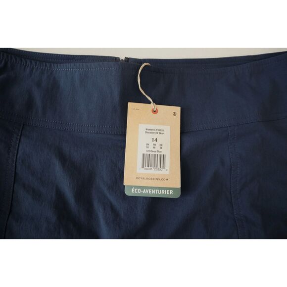 Royal Robbins Y35179-722 Women's Sz 14 Blue Eco-Adventurer Discovery III Skort - Picture 4 of 11